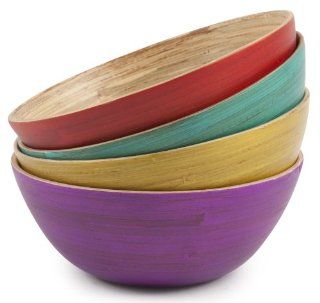 Core Bamboo Set of 4 New Orleans Collection Small Bowls, Assorted Kitchen & Dining