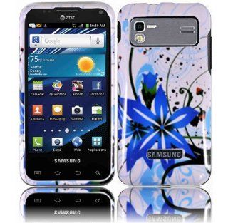Blue Splash Hard Case Cover for Samsung Captivate Glide i927 Cell Phones & Accessories