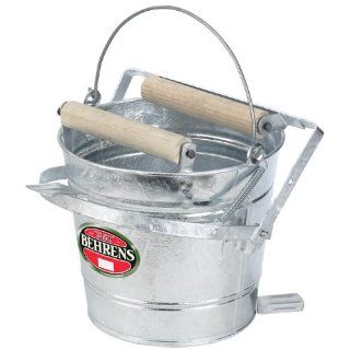Behrens Galvanized Mop Bucket with Rollers, 3 Gallon   Cleaning Buckets
