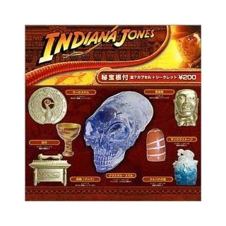 Indiana Jones Artifact 8 pc Set Ark Holy Grail Alien Skull Voodoo Sankara Yujin  
