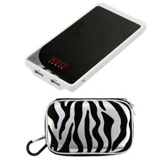 EZOPower 2 Port Black / White 9600mAh Portable External Backup Battery Pack + Battery Case for Nokia Lumia 929, Lumia 1520, Lumia 1020, Lumia 520, Lumia 620, Lumia 925, Lumia 928, Lumia 521 Cellphone Smartphpne Tablet  Player and more Cell Phones &
