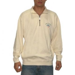 TOMMY BAHAMA Mens Relax Aruba Half Zip Sweatshirt   Beige (Size 3XB ) at  Men�s Clothing store