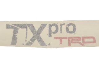Genuine Toyota Accessories PT929 35102 Red TRD Body Graphics with "TX Pro" Black Lettering Automotive