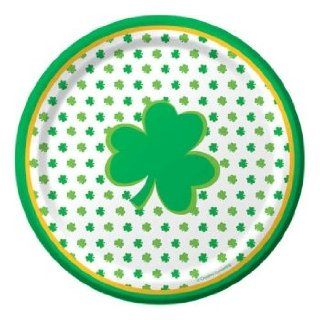 Shamrock Stripes 7 inch Paper Plates 8 Per Pack Health & Personal Care