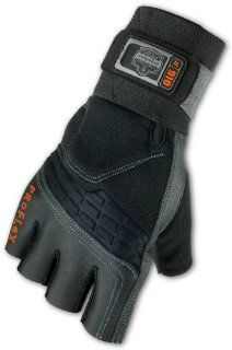 ProFlex 910 Impact Glove with Wrist Support, Black, X Large   Impact Reducing Safety Gloves  