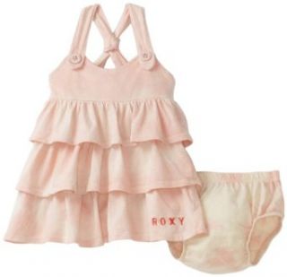 Roxy Kids Baby girls Infant Rockin It Knit Racerback Dress, Pink Tie Dye, 6 9 Months Clothing