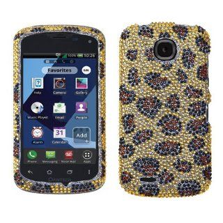 MYBAT Leopard Skin/Camel Diamante Protector Cover for PANTECH ADR910LVW (Marauder) Cell Phones & Accessories