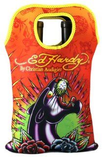 Ed Hardy Neoprene Double Wine Beverage Tote Panther  Coolers  Sports & Outdoors