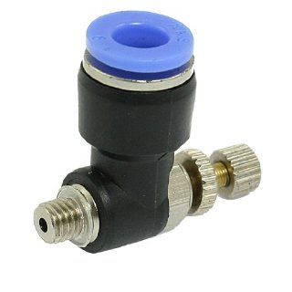 6mm Push In Fitting 5mm Thread Pneumatic Speed Controller Air Valve 2 Pcs   Air Tool Fittings  