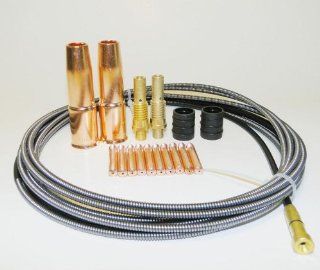 Accessory Kit 0.035" Contact Tip Nozzle Diffuser Liner for Lincon Magnum 200 and Tweco #2 MIG Guns   Mig Welding Equipment  