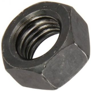 Steel Hex Nut, Plain Finish, Class 10, DIN 934, Metric, M4 0.7 Thread Size, 7 mm Width Across Flats, 3.2 mm Thick (Pack of 100)