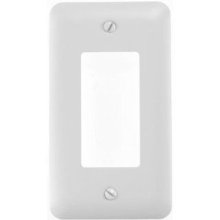 Amerelle 935RW Colours Steel Wallplate with 1 Rocker, White   Switch Plates  