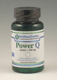 Nutritional Frontiers Power Q Nol 100 mg COQ10 Ubiquinol 30 Softgels Health & Personal Care