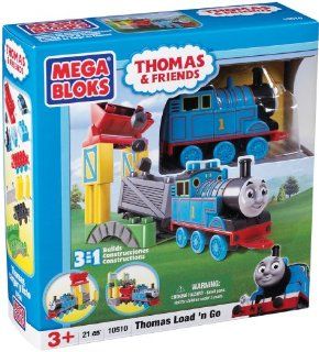 Mega Bloks Thomas 3 in 1 Buildable Thomas Load'n Go Toys & Games