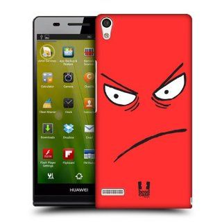 Head Case Designs Angry Emoticon Kawaii Edition Hard Back Case Cover for Huawei Ascend P6 Cell Phones & Accessories