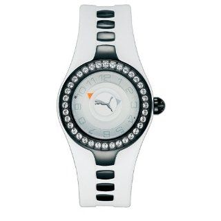PUMA Women's PU23575.0222.937 Posh Crystal White Rubber Watch Puma Watches