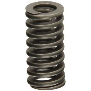 Heavy Duty Compression Spring, Chrome Silicon Steel Alloy, Inch, 0.625" OD, 0.081 x 0.123" Wire Size, 1.25" Free Length, 0.937" Compressed Length, 67.3lbs Load Capacity, 215lbs/in Spring Rate (Pack of 10)
