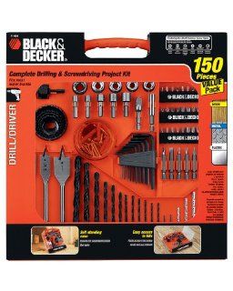 Black & Decker 71 938 150 Piece Drilling and Driving Set   Spade Bits  