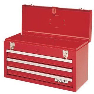 Waterloo PCH2030 20 1/2 Long by 8 1/2 Wide by 12 3/4 High Red 3Dr Metal Tool Box   Toolboxes  