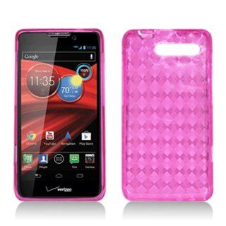 [SlickGears] Premium Slim Fit Crystal TPU Gel Skin Case for Motorola RAZR M XT907 / Electrify M XT901 (Verizon) (Pink) Cell Phones & Accessories