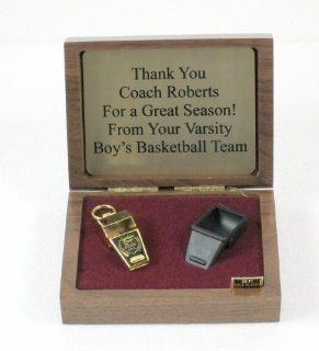 Personalized 24K Gold Plated Coach Whistle  Coach And Referee Whistles  Sports & Outdoors