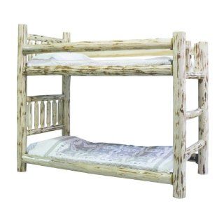 Montana Woodworks Collection Bunk Bed, Twin over Twin, Clear Lacquer Finish  