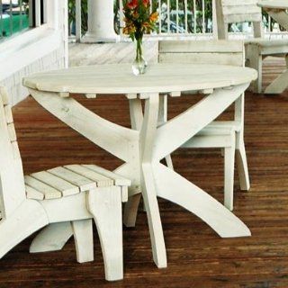 Uwharrie Chair 5092 42 Dining Table   White   Patio Dining Tables