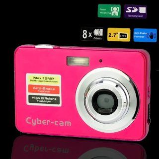 J 918 2.7" TFT LCD Max. 12MP Face Tracking Anti shake Digital Camera   Red  Camera Camcorders  Camera & Photo