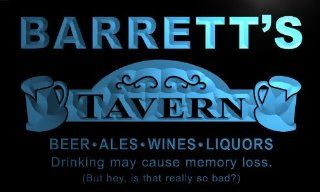 px941 b Barrett's Tavern Beer Mug Bar Pub Wine Neon Light Sign   Business And Store Signs