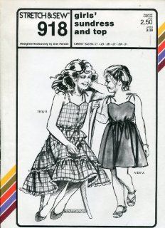 Stretch & Sew Pattern 918 ~ Girls' Sundress and Top ~ Chest 21 31