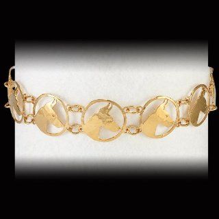 Haute Dauge Doberman Gold Plated Bracelet (W081BRACE) Jewelry
