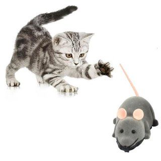 Remote Control RC Rat Mouse Wireless For Cat Dog Pet Toy Novelty Gift Funny Grey  Pet Mice And Animal Toys 