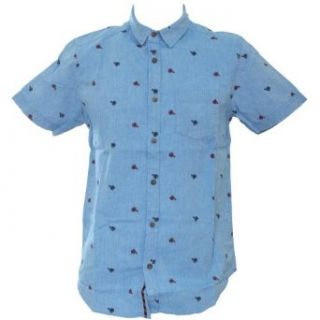 Brave Soul Mens Short Sleeve Summer Shirt/Top With Penny Farthing Design at  Mens Clothing store