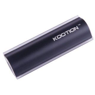 KOOTION Pocket Size 2400mAh External Battery Pack High Capacity Power Bank Charger for Iphone 5 4 4s, Samsung Galaxy Mega 6.3 I9200, Galaxy S IV / S4, Note 2 II N7100, HTC One M7, Nokia Lumia 520, Blackberry Z10 Q10 (Black) Cell Phones & Accessories