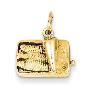 14k Sardine Can Charm Clasp Style Charms Jewelry
