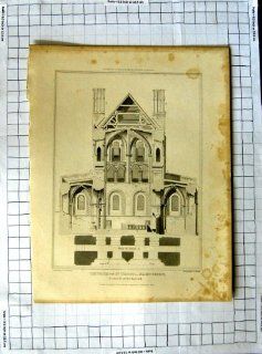 1818 Church St. Cross Hampshire Porden Keux Engraving   Prints