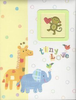 "tiny Love" Baby's First Record Memory Book Keepsake First 5 Years Giraffe Elephant Monkey Baby Book  Baby Photo Journals  Baby