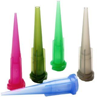 Metcal 920125 DHUV Series TT High Density Polyethylene UV Light Block Taper Tip for Fluid Dispensing Needle, 1.25" Tip Size, 20 Gauge, Pink (Pack of 50)
