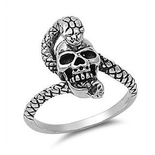 Temptation Leads to Death Ring Sterling Silver 925 Jewelry
