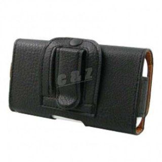 Black Leather Case Belt Clip Pouch + Film Screen for SAMSUNG GALAXY ACE DUOS S6802 d Cell Phones & Accessories