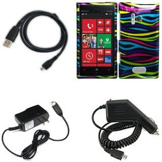 iFase Brand Nokia Lumia 928 Combo Purple Love Protective Case Faceplate Cover + Home Wall Charger + Rapid Car Charger + USB Data Charge Sync Cable for Nokia Lumia 928 Cell Phones & Accessories