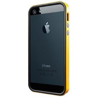 SPIGEN SGP iPhone 5 Case Bumper Protection Cover [Neo Hybrid EX] [Reventon Yellow] + Front and Back Screen Protector Film + Jelly Bean Home Button Protector [3 PACK] Cell Phones & Accessories