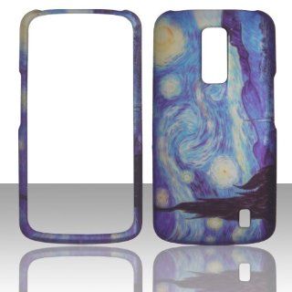 2D Blue Design LG Nitro HD P930 (AT&T) or LG Optimus 4G LTE P935 (Telus) Case Cover Phone Snap on Cover Case Faceplates Cell Phones & Accessories
