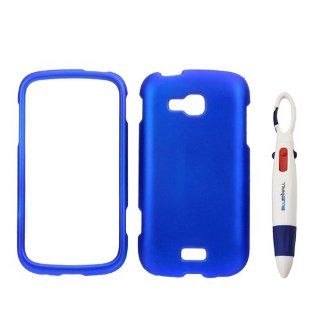BIRUGEAR Blue Rubberized Hard Case for Samsung ATIV Odyssey SCH i930 (Verizon) with *4 Color Clip Pen* Cell Phones & Accessories