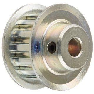 Gates PB15XL037 PowerGrip Steel Timing Pulley, 1/5" Pitch, 15 Groove, 0.955" Pitch Diameter, 1/4" to 5/16" Bore Range, For 1/4" and 3/8" Width Belt