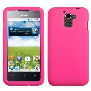 MyBat Solid Skin Cover for Huawei M931 (Premia 4G)   Retail Packaging   Hot Pink Cell Phones & Accessories