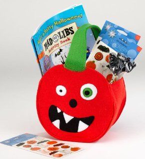Jack O Treats Felt Pumpkin Goodie Bag with 3 Treats Toys & Games