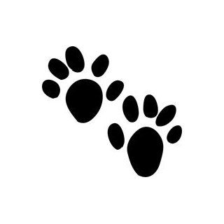 Otter Animal Tracks Stencil   10 inch (at longest point)   7.5 mil standard