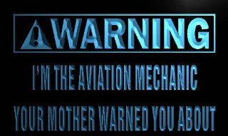 ADV PRO m933 b Warning I'm the Aviation Mechanic Neon Sign  