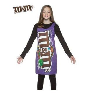 M&M Dark Chocolate Candy Tank Dress Child Halloween Costume Size 10 12 Tween Toys & Games